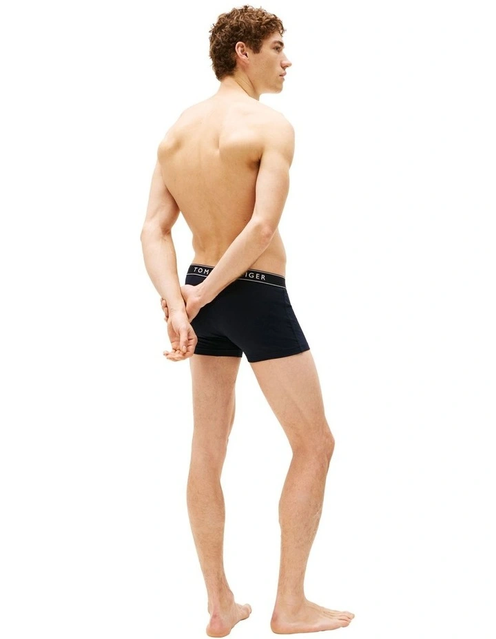 3-Pack Everyday Essentials Cotton Trunks in Assorted image 7