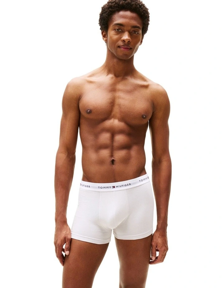 Signature Logo Waistband Trunks 5-Pack in Multi image 4