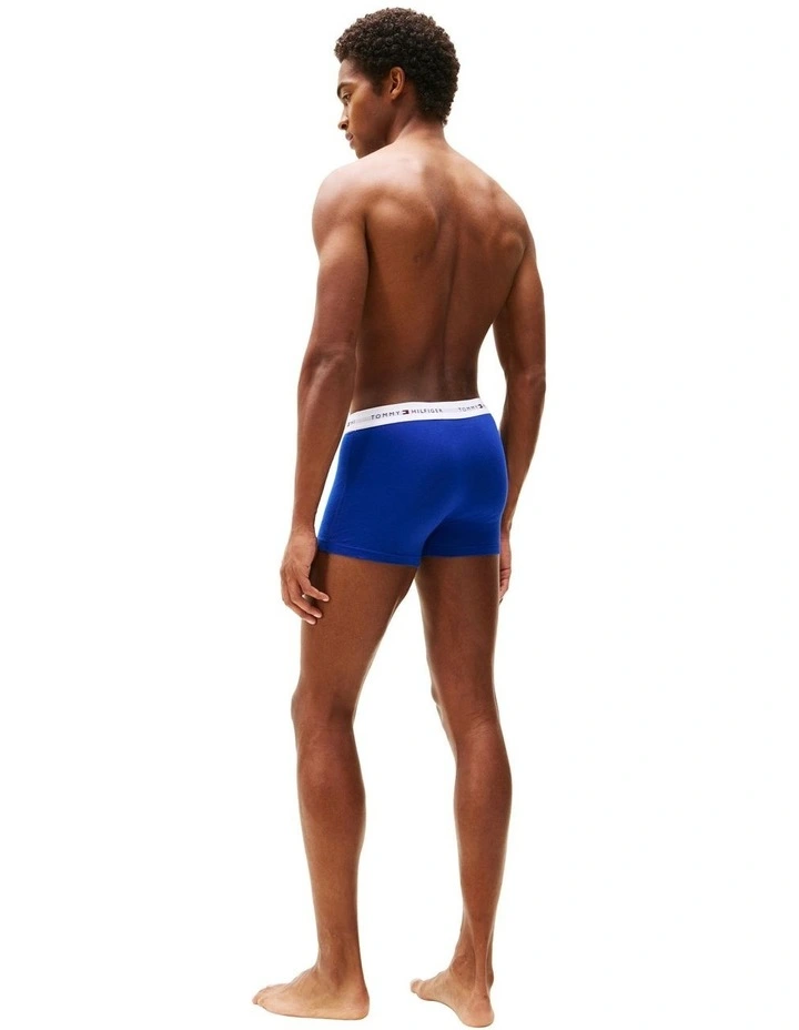 Signature Logo Waistband Trunks 5-Pack in Multi image 7