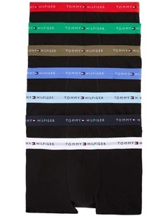 Signature Logo Waistband Trunks 7-Pack in Multi