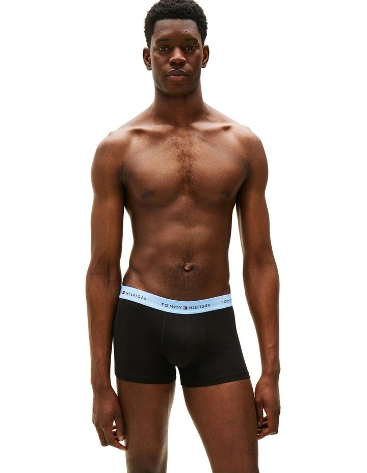 Signature Logo Waistband Trunks 7-Pack in Multi image 2