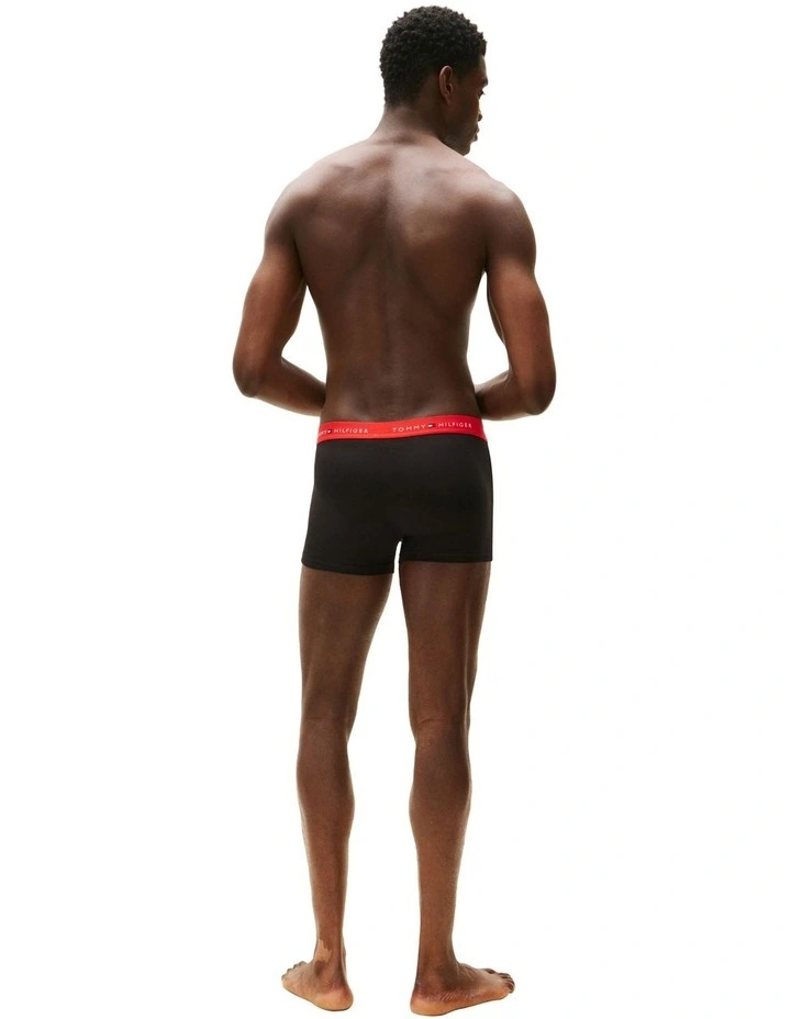 Signature Logo Waistband Trunks 7-Pack in Multi image 7