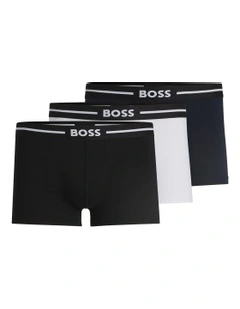 Bold Cotton Stretch Trunks 3 Pack in Multi