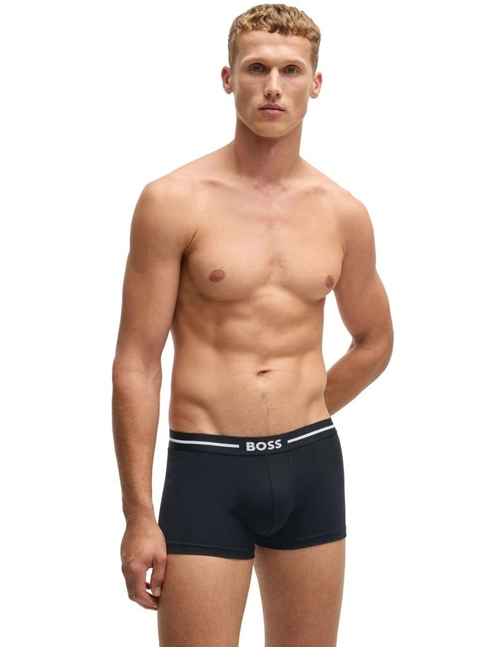 Bold Cotton Stretch Trunks 3 Pack in Multi image 2