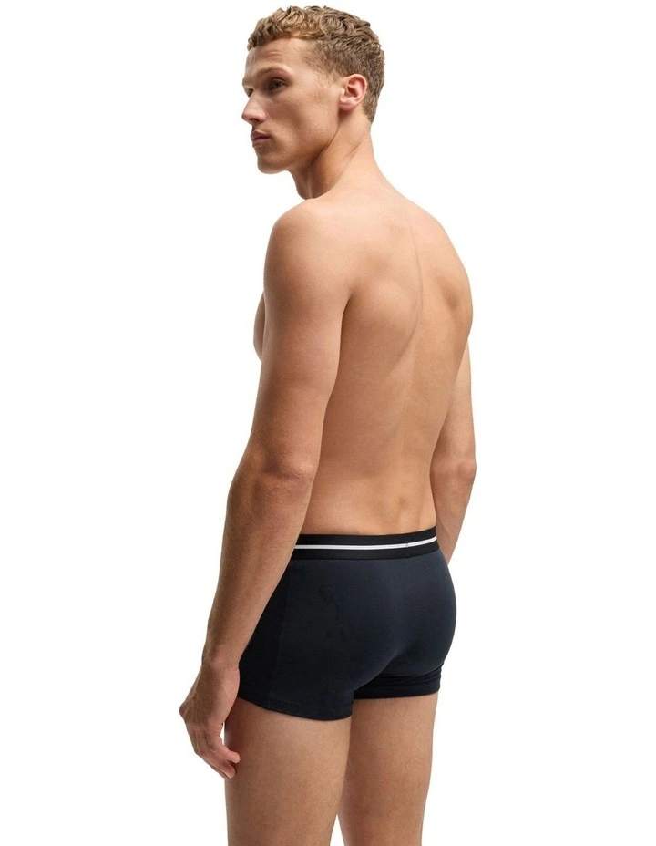 Bold Cotton Stretch Trunks 3 Pack in Multi image 3