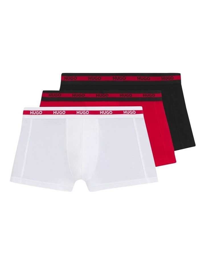 Triplet Planet Cotton Stretch Trunks 3 Pack in Multi image 1