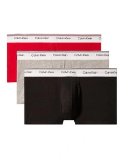 Balance Cotton Stretch Low Rise Trunks 3 Pack in Multi