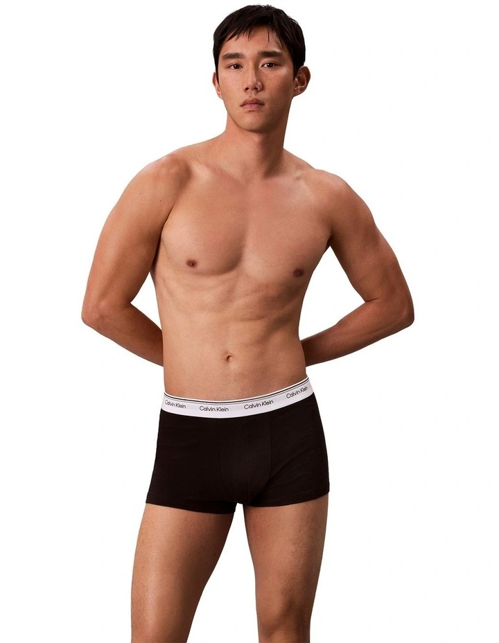 Balance Cotton Stretch Trunks 3 Pack in Multi image 2