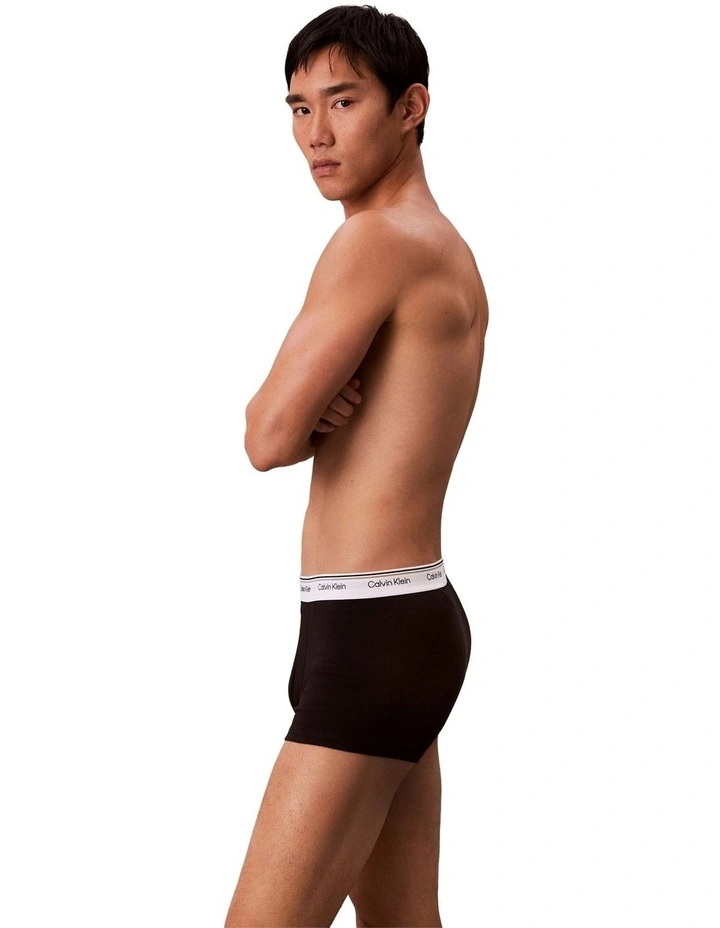 Balance Cotton Stretch Trunks 3 Pack in Multi image 4