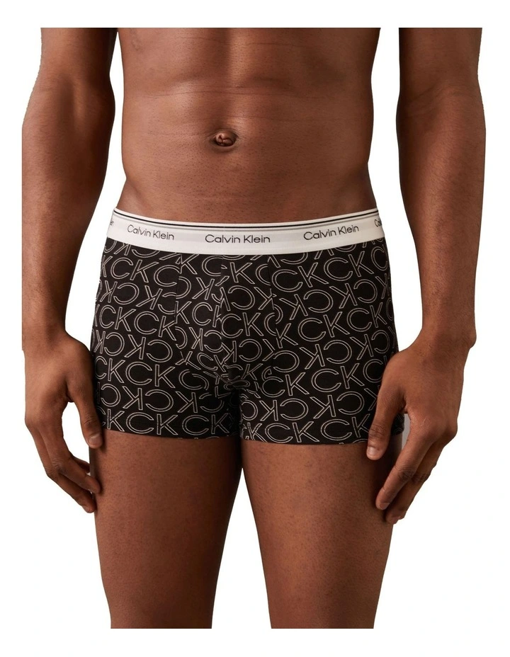 Balance Cotton Stretch Trunks 3 Pack in Multi image 5