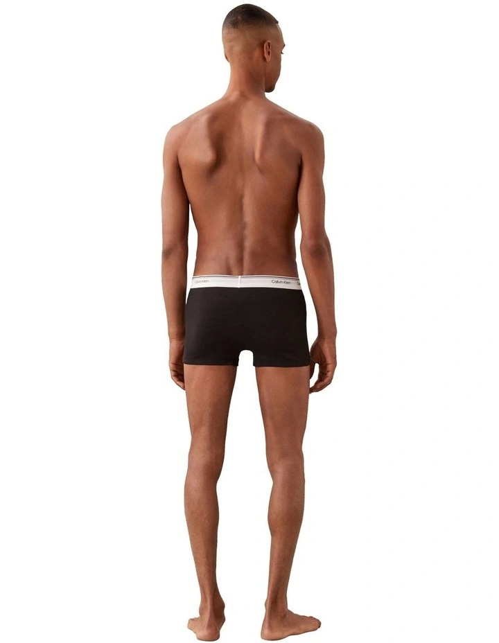 Balance Cotton Stretch Trunks Pack Of 3 in Multi image 3