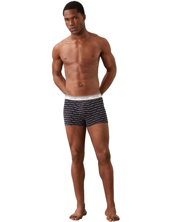 Balance Cotton Stretch Trunks 3 Pack in Multi image 2