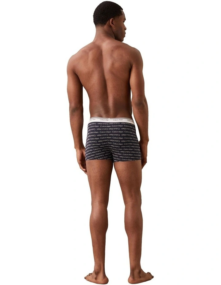 Balance Cotton Stretch Trunks 3 Pack in Multi image 3