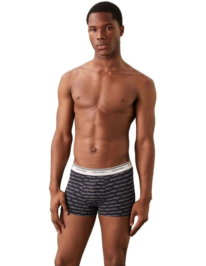 Balance Cotton Stretch Trunks 3 Pack in Multi image 4