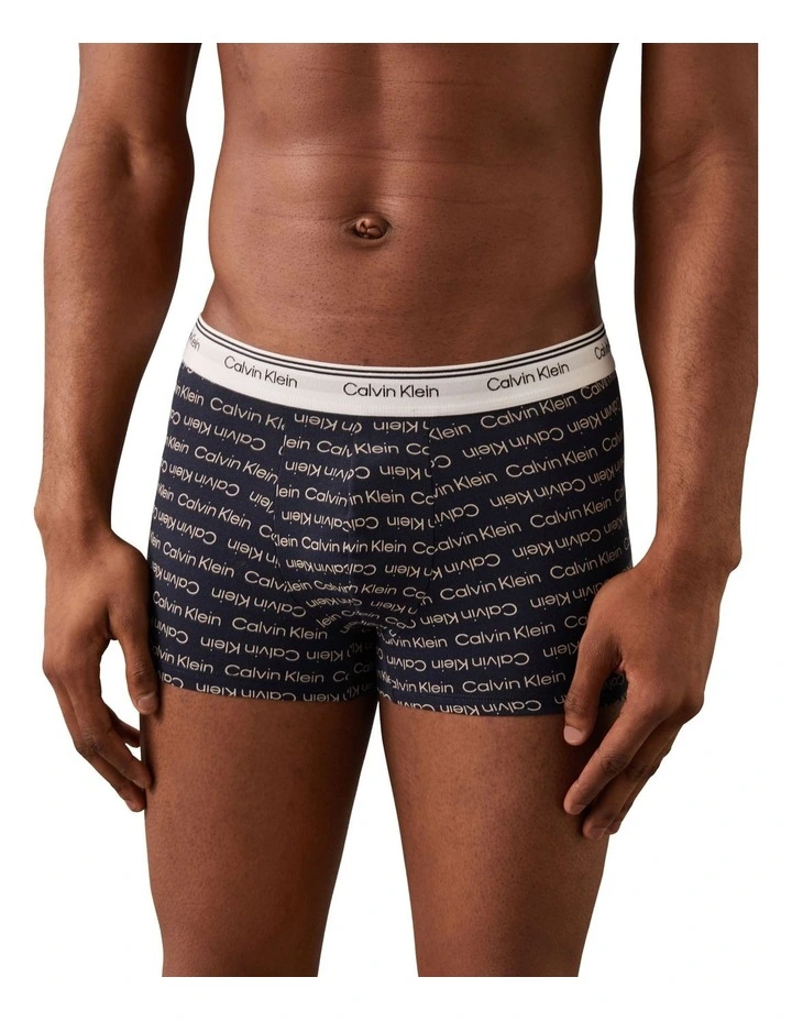 Balance Cotton Stretch Trunks 3 Pack in Multi image 5