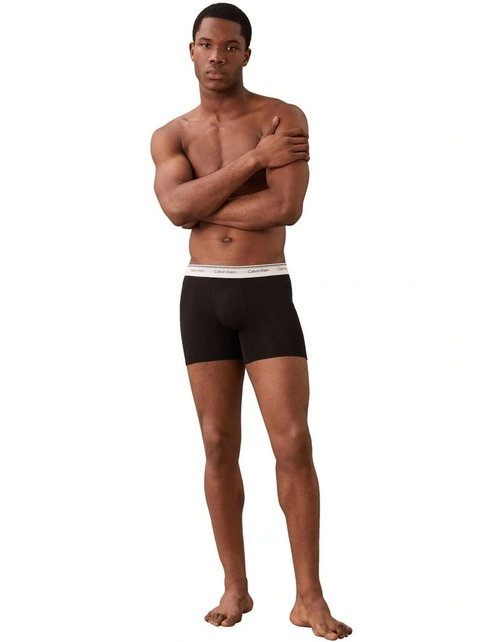 Balance Cotton Stretch Boxer Briefs 3 Pack in Multi image 2