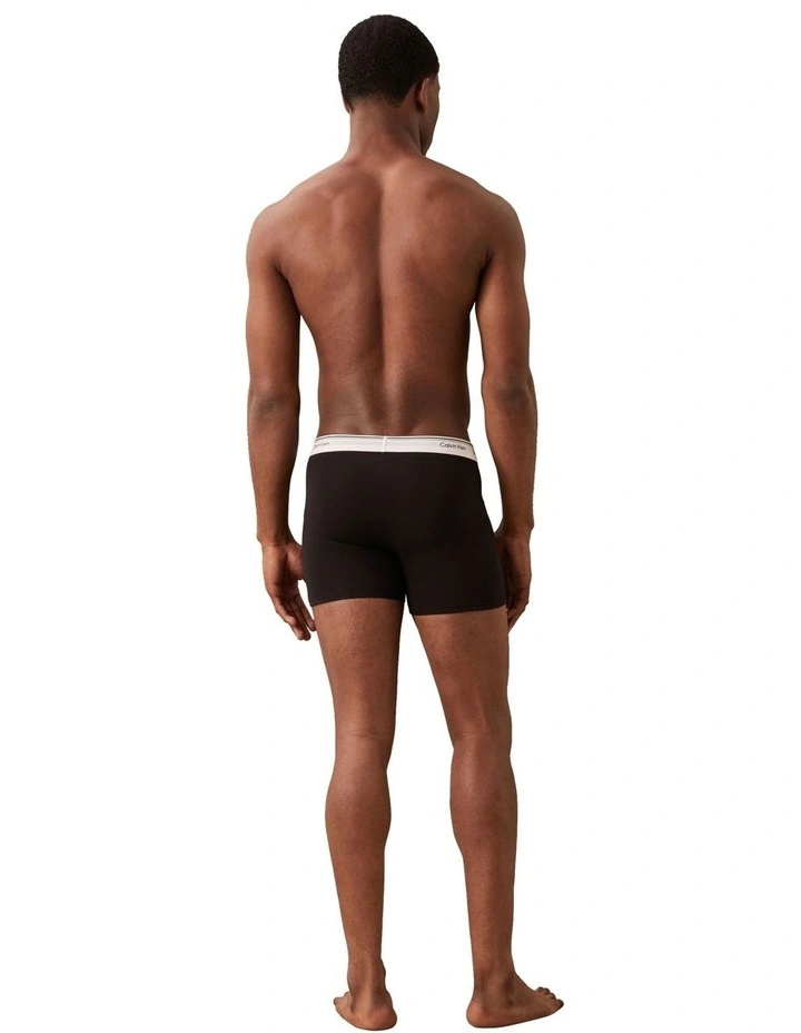 Balance Cotton Stretch Boxer Briefs 3 Pack in Multi image 3