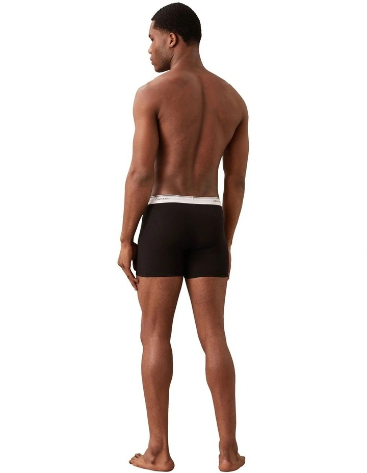 Balance Cotton Stretch Boxer Briefs 3 Pack in Black image 3
