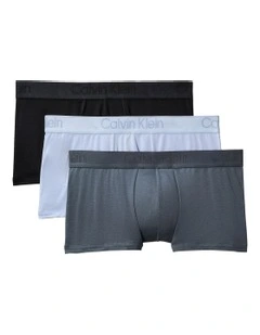 Low Rise Trunks 3 Pack in Multi