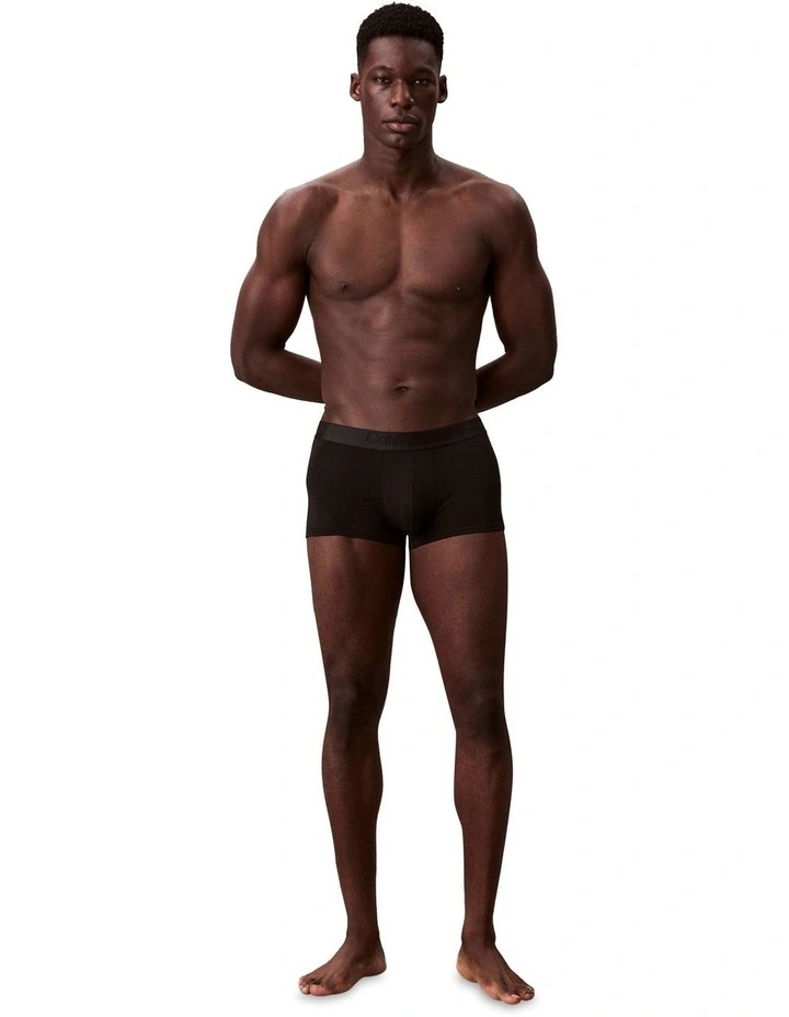 CK Black Low Rise Trunks 3 Pack in Multi image 2