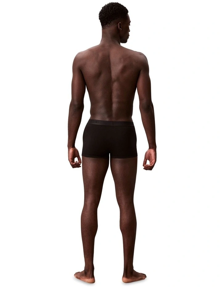 CK Black Low Rise Trunks 3 Pack in Multi image 3