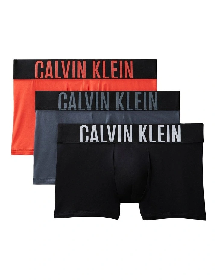 Intense Power Micro Trunks Pack Of 3 in Multi image 1