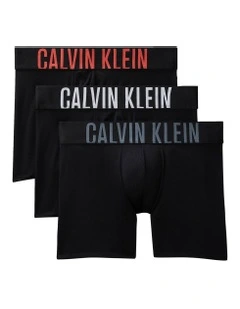 Intense Power Micro Boxer Briefs Pack Of 3 in Black