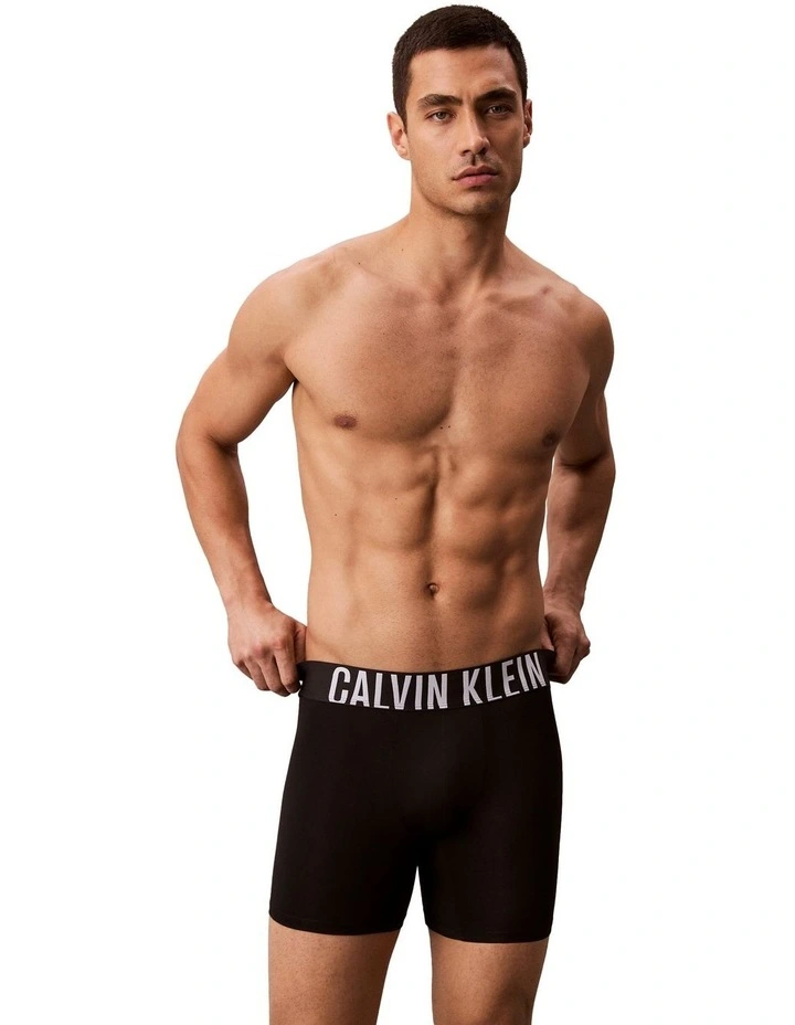 Intense Power Micro Boxer Briefs Pack Of 3 in Black image 4
