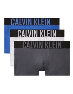 Intense Power Cotton Trunks 3 Pack in Multi