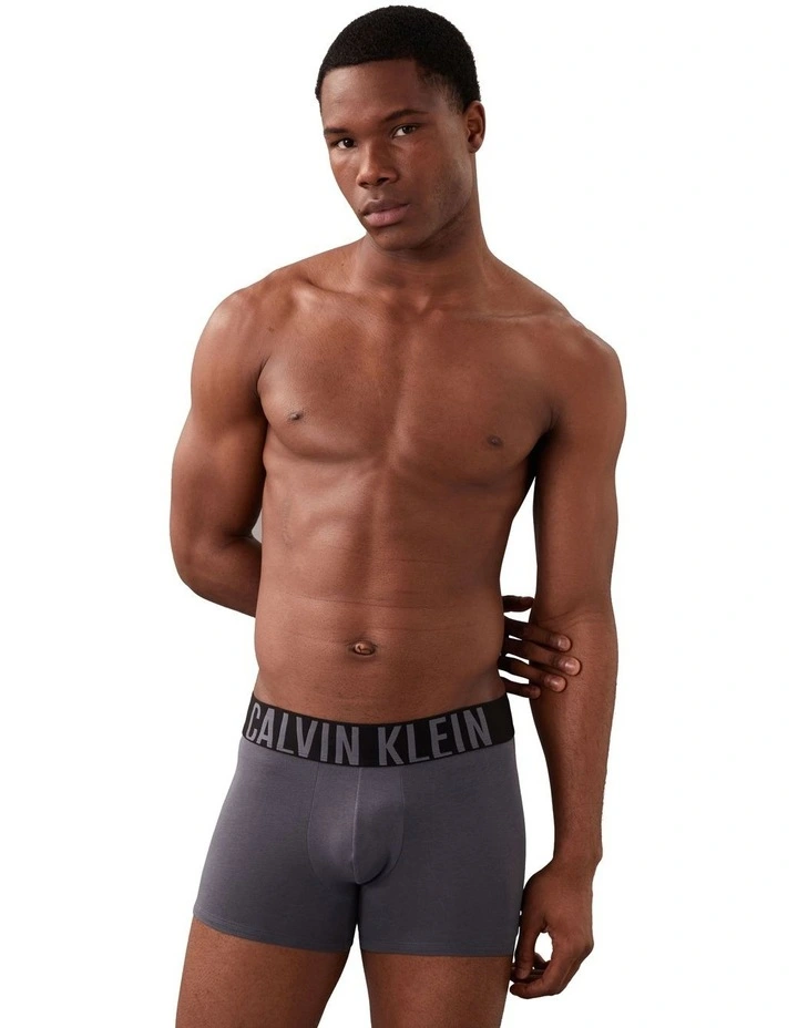 Intense Power Cotton Trunks 3 Pack in Multi image 4