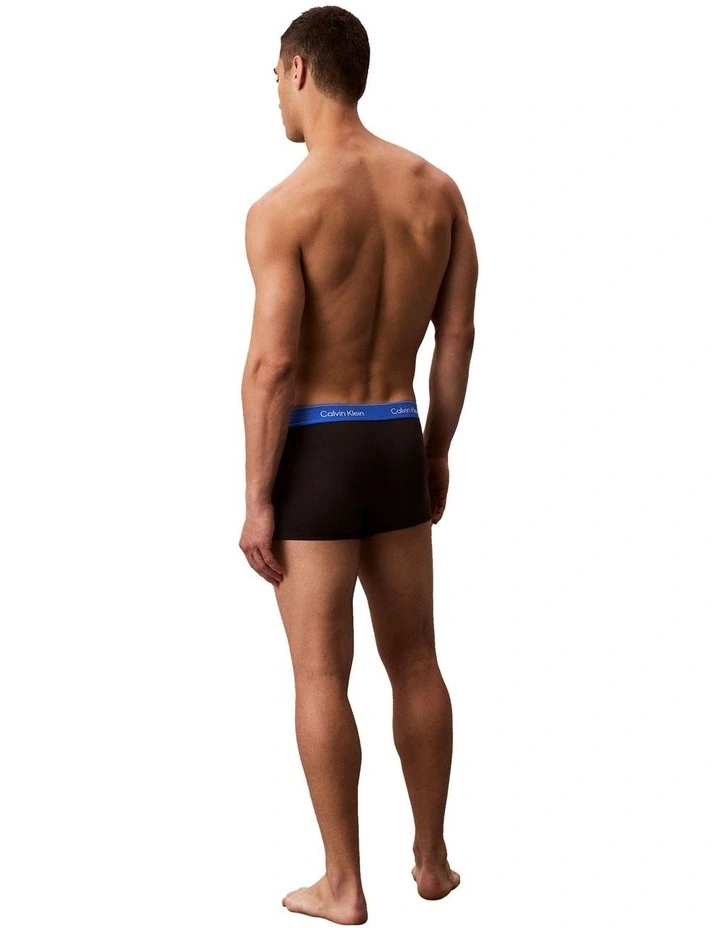 Icon Cotton Low Rise Trunks 5 Pack in Multi image 3