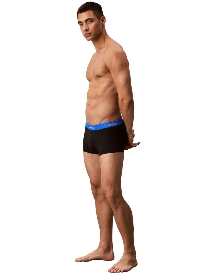 Icon Cotton Low Rise Trunks 5 Pack in Multi image 4