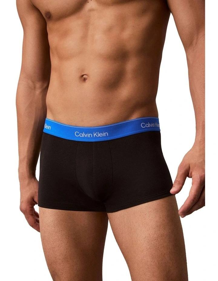 Icon Cotton Low Rise Trunks 5 Pack in Multi image 6