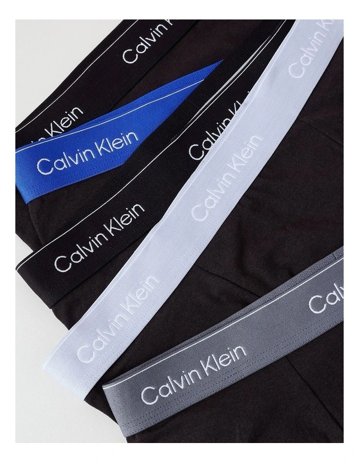 Icon Cotton Trunks 5 Pack in Black image 2