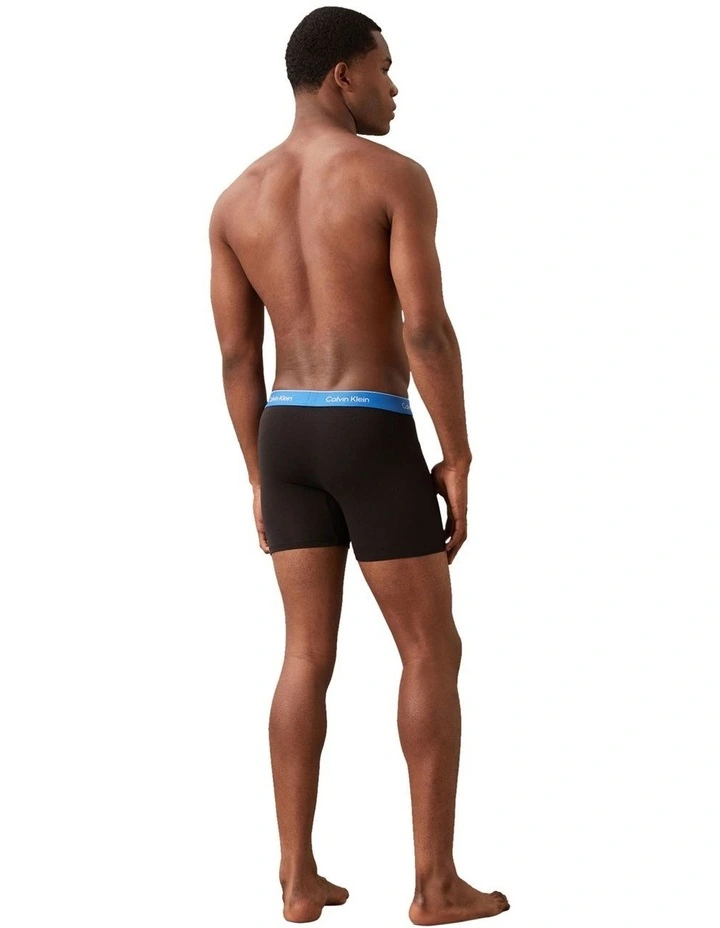 Icon Cotton Boxer Briefs 5 Pack in Black image 3