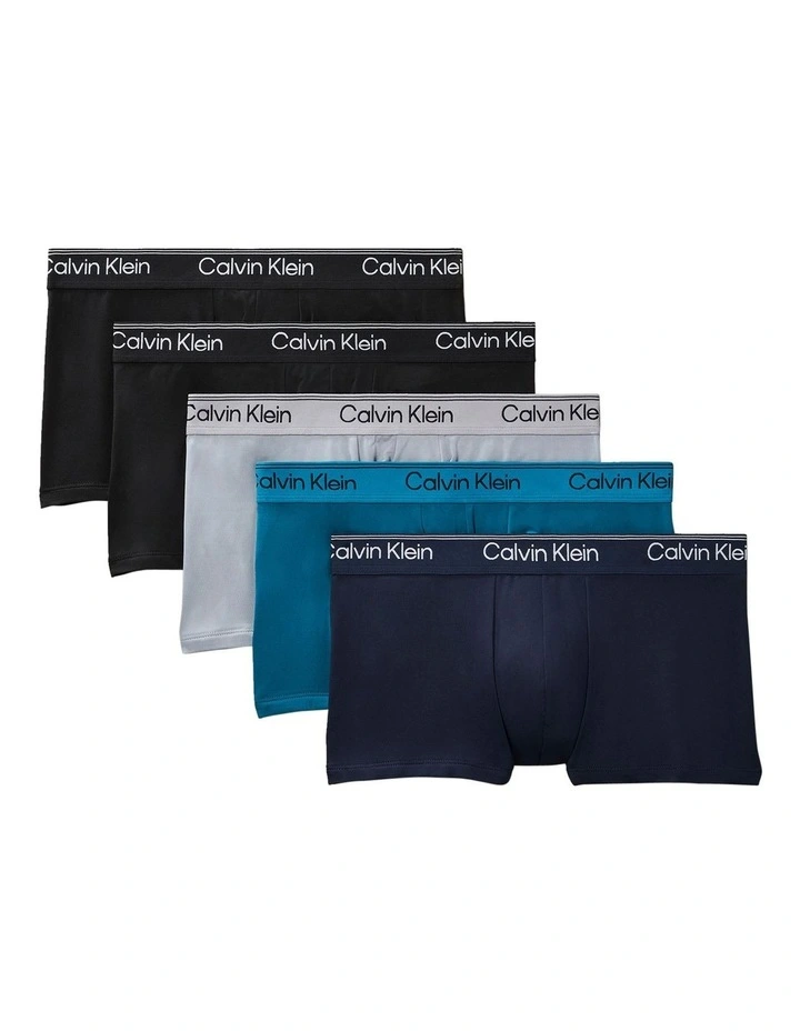 Micro Stretch Low Rise Trunks Pack Of 5 in Multi image 1