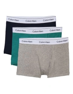 Icon Cotton Trunks 3 Pack in Multi