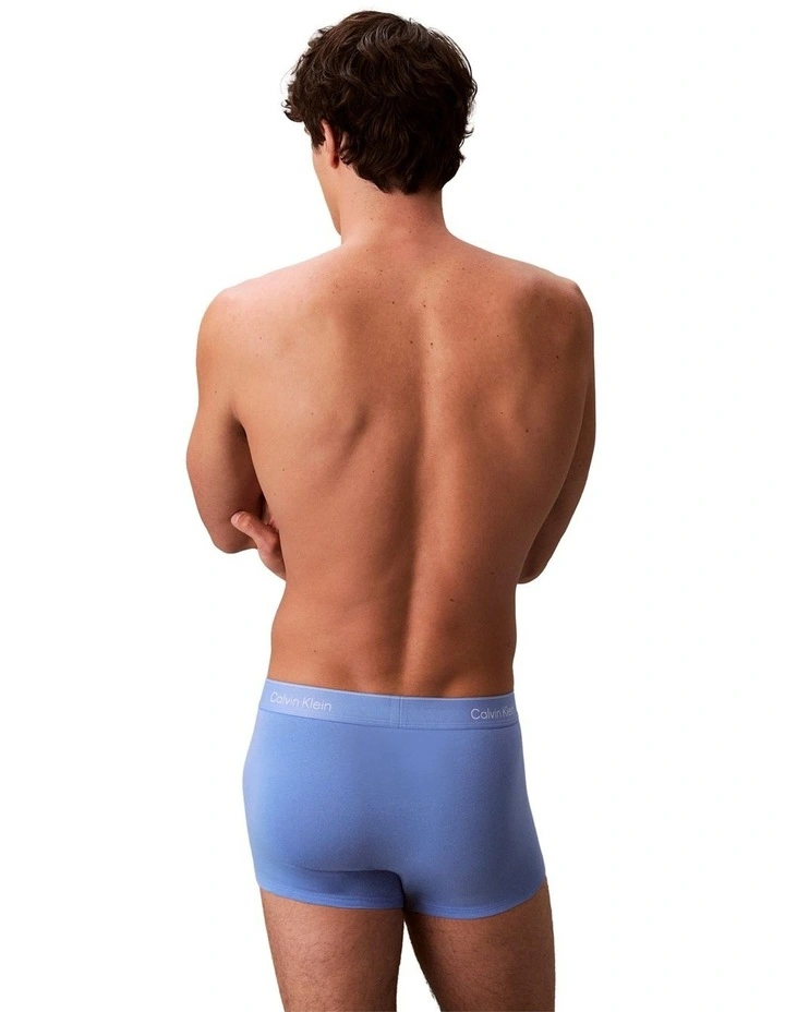 Icon Cotton Trunks 3 Pack in Multi image 3