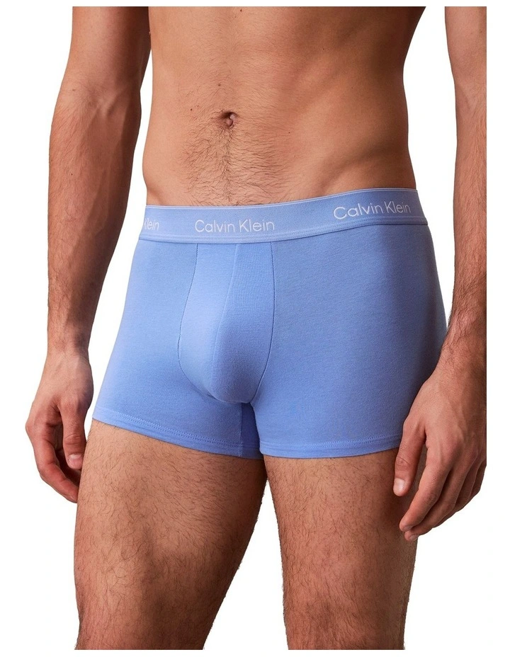 Icon Cotton Trunks 3 Pack in Multi image 5