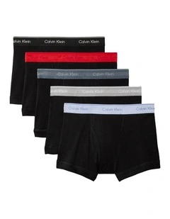 Cotton Trunks 5 Pack in Multi