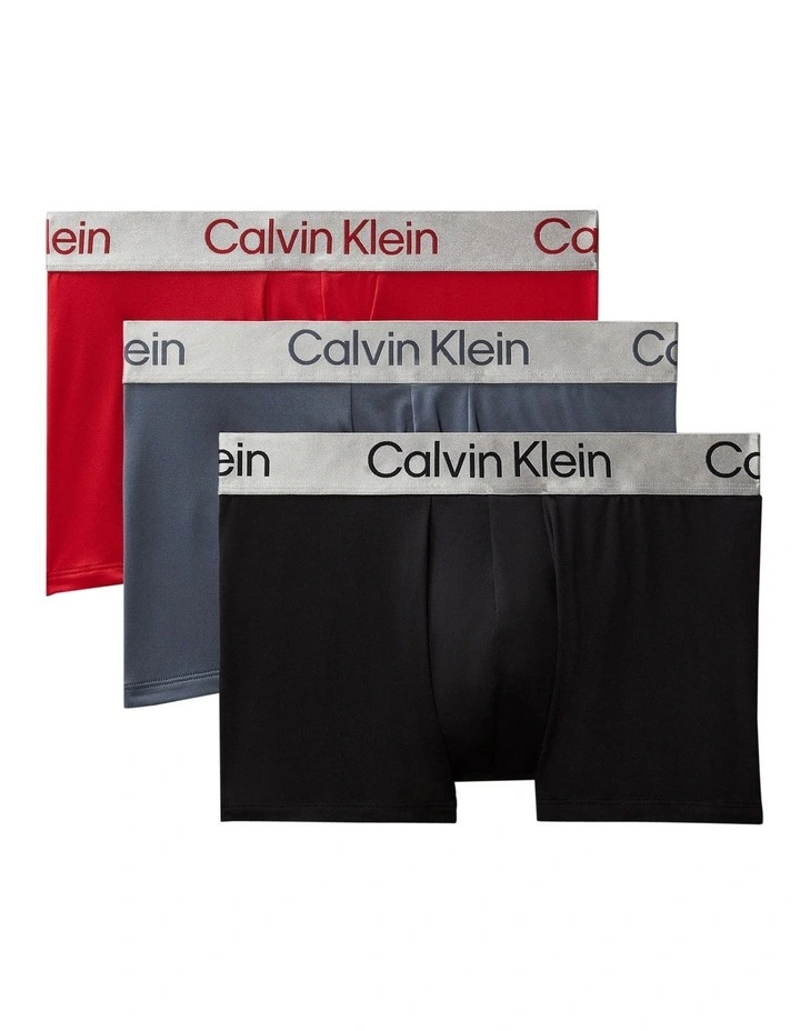 Brushed Microfibre Trunk 3 Pack in Multi image 1