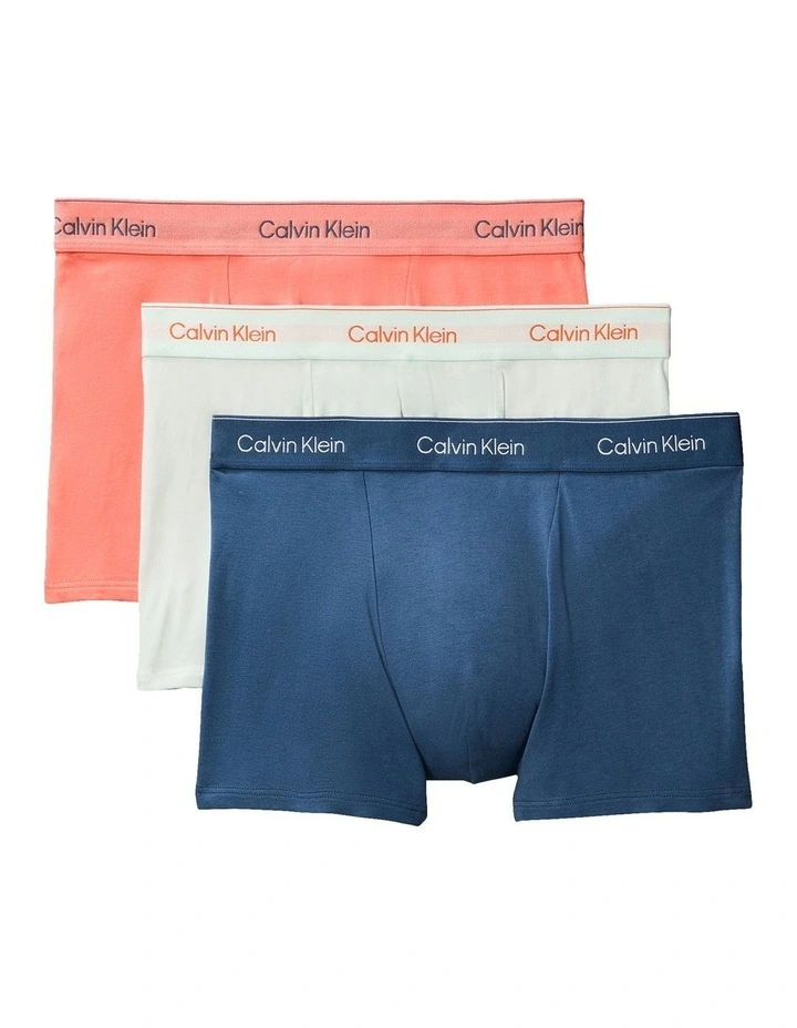 Icon Cotton Stretch Relaxed Trunk 3 Pack in Multi image 1