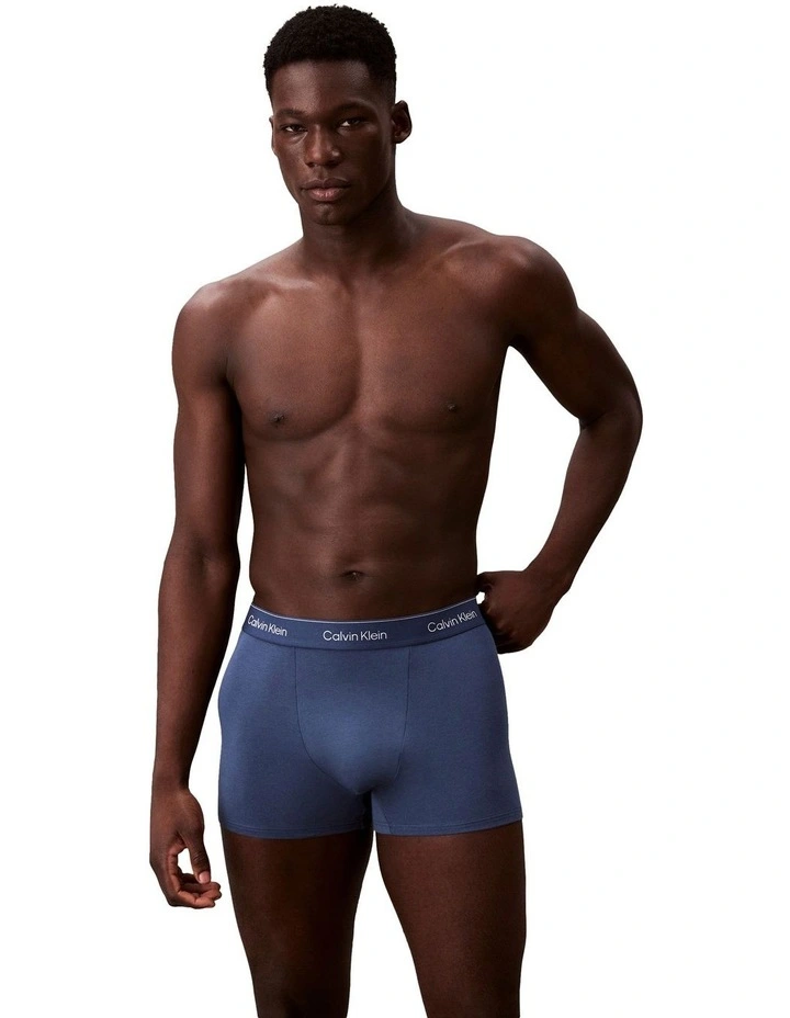 Icon Cotton Stretch Relaxed Trunk 3 Pack in Multi image 2