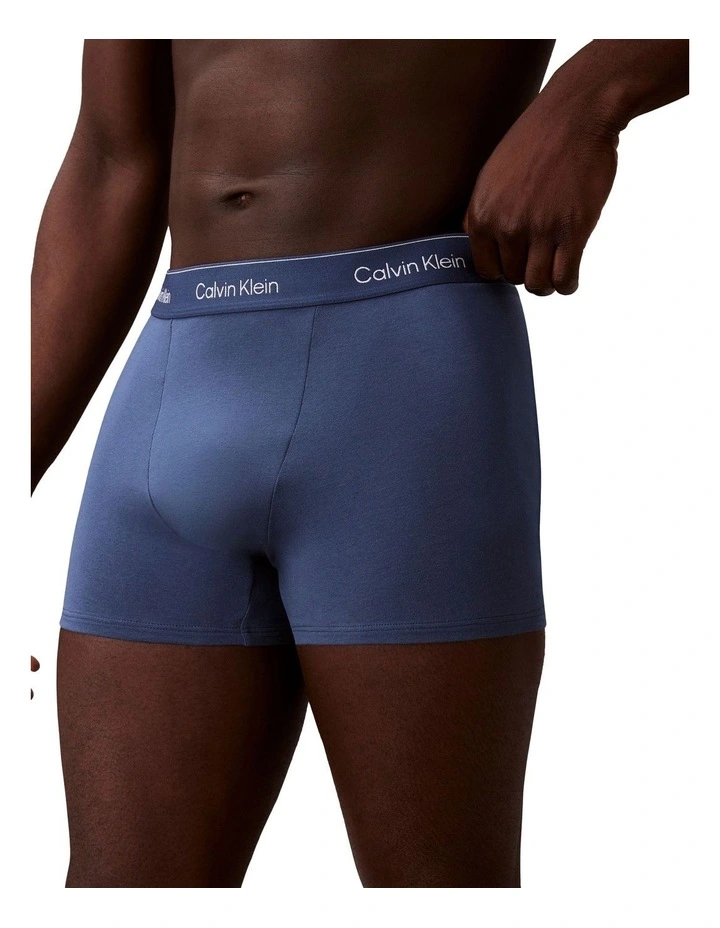 Icon Cotton Stretch Relaxed Trunk 3 Pack in Multi image 6