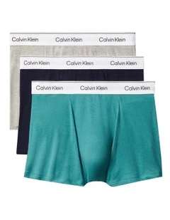 Icon Cotton Stretch Relaxed Trunk 3 Pack in Multi