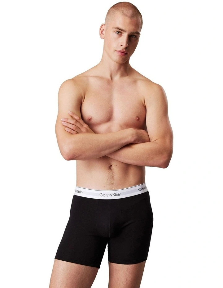 Icon Cotton Stretch Relaxed Trunk 3 Pack in Multi image 2