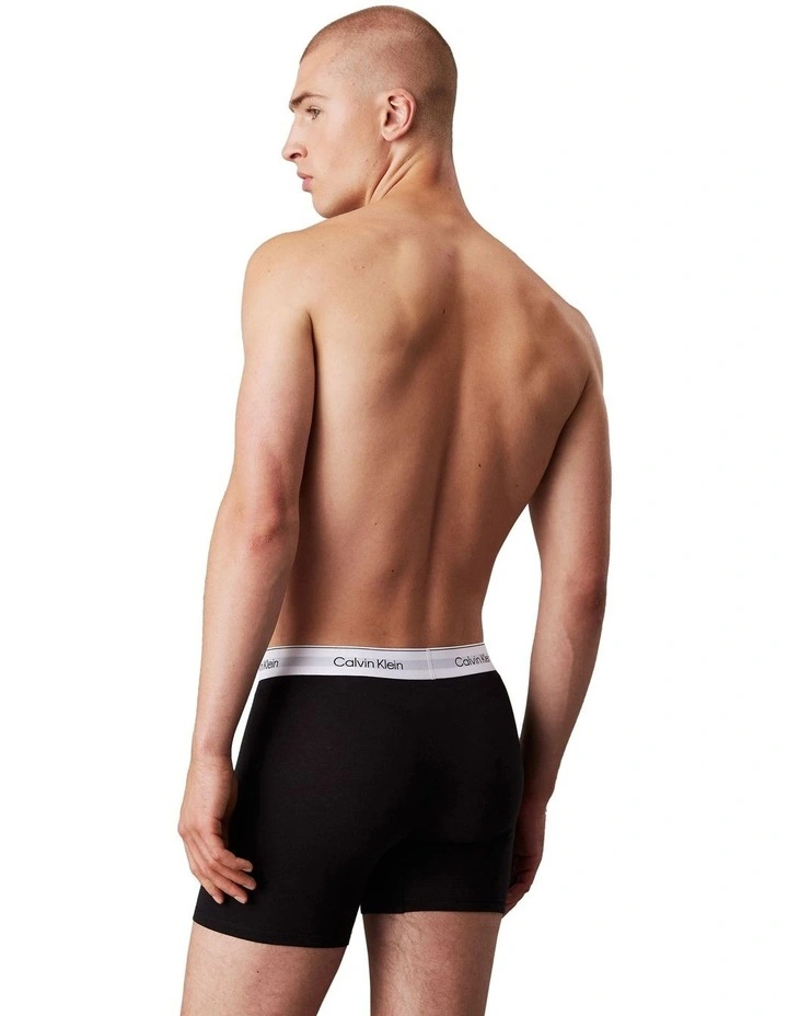 Icon Cotton Stretch Relaxed Trunk 3 Pack in Multi image 3