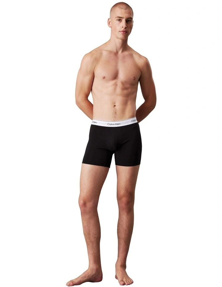 Icon Cotton Stretch Relaxed Trunk 3 Pack in Multi image 4