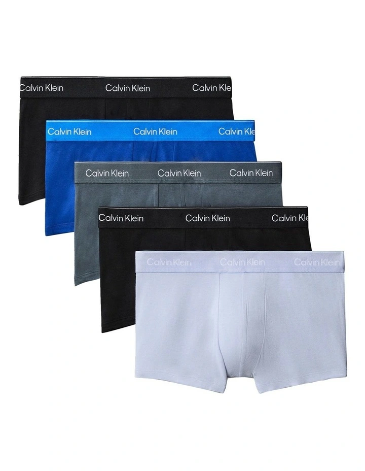 Icon Cotton Stretch Low Rise Trunk 5 Pack in Multi image 1