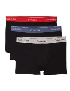 Icon Cotton Stretch Trunk 3 Pack in Multi